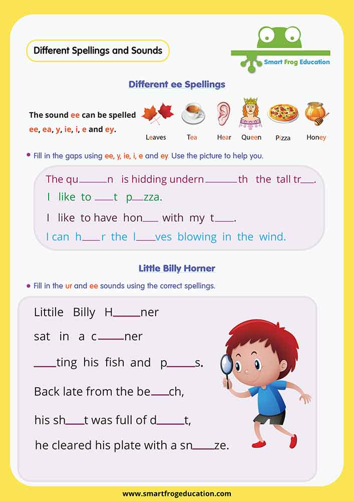 Different Spellings and Sounds | Smart Frog