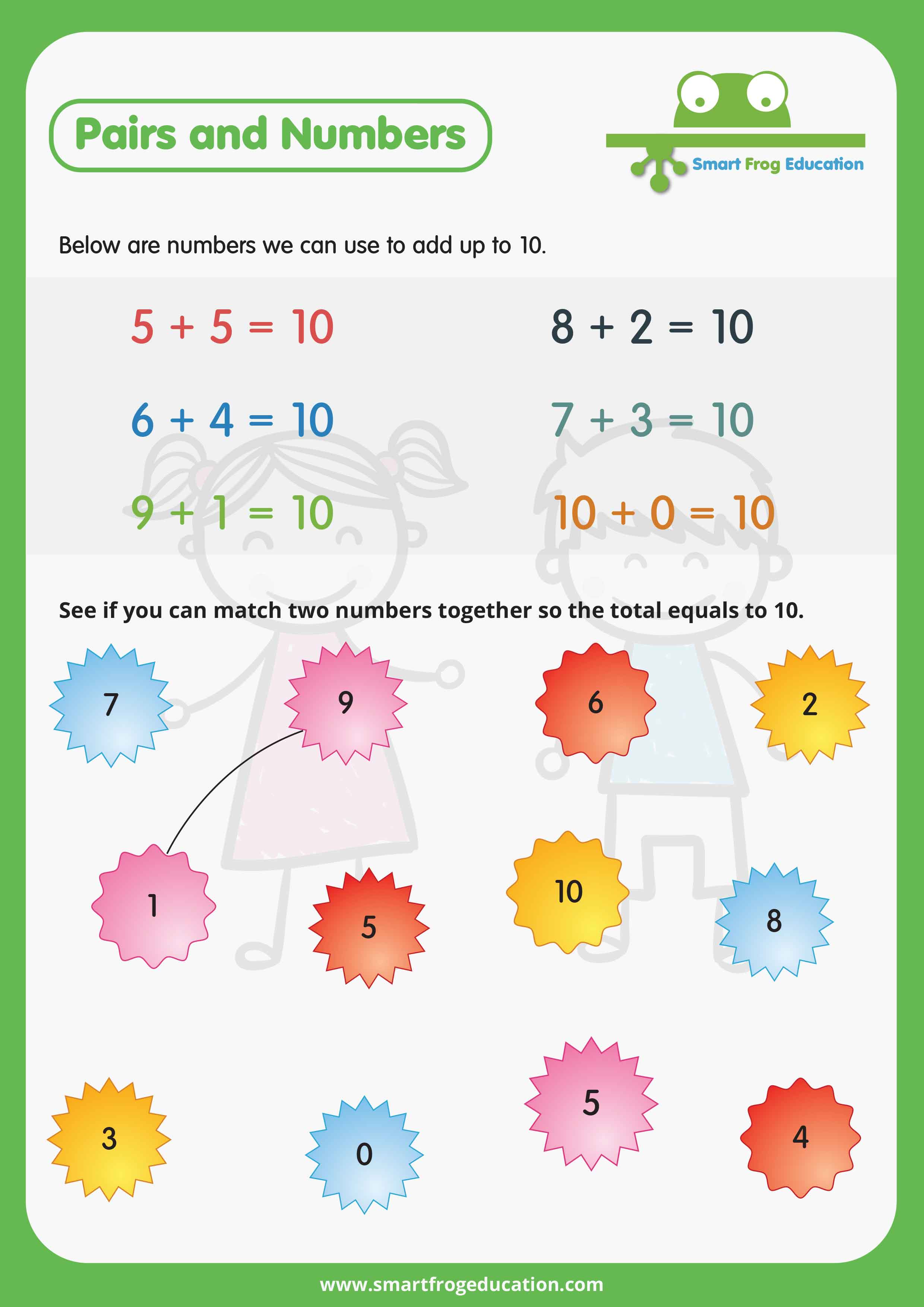 Number Pairs In A Table Worksheets